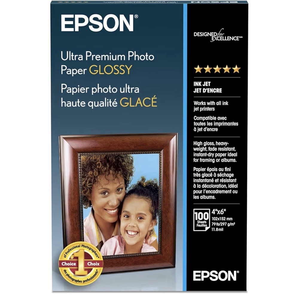 NEW Sealed Epson Ultra Premium Photo Paper | Glossy 4x6 100 Sheets | S042174